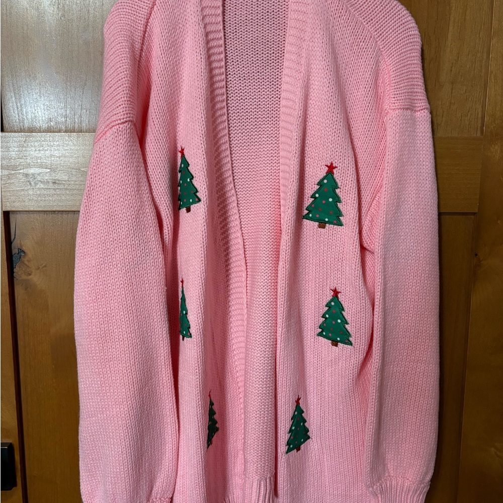 Pink Christmas Tree Sweater